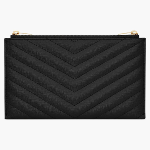 Svatý Laurent Bill Pouch Grain de Poudre prošívaný černou