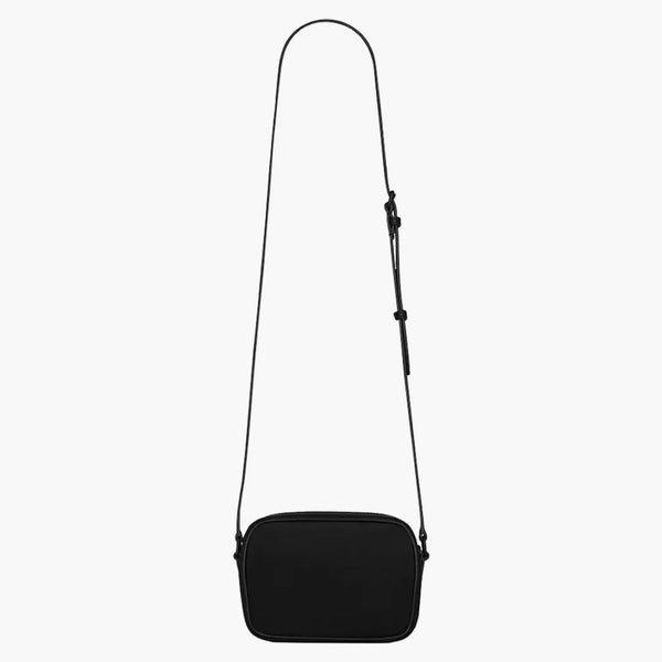 Saint Laurent Camp Camera Bag in Nylon and Lambskin Small Black