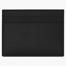 Saint Laurent Card Case Grain de Poudre Embossed Leather Black
