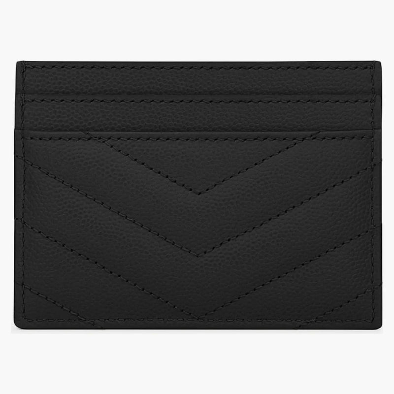 SAINT LAURENT CAGNO CASO MATELASSE CRAIN DE POUDRE NERO TONE SILVER