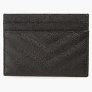 Saint Laurent Cassandre Matelasse Card Case Grain de Poudre Black