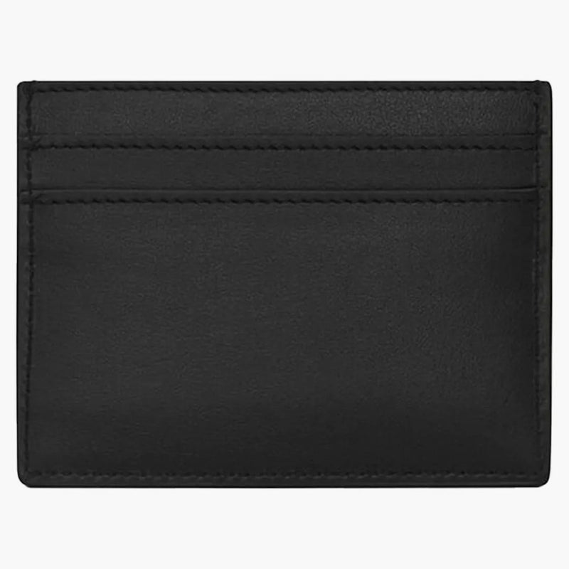 Saint Laurent Cassandre (5 -kortplats) kortfodral Silver Logo Black