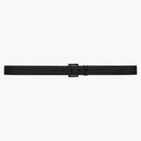 Saint Laurent Cassandre Belt in Smooth Leather Black-Tone Black