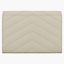 Saint Laurent Cassandre Grain De Poudre Envelope Wallet Small Blanc Vintage