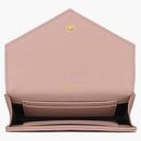 Saint Laurent Cassandre Grain De Poudre Envelope Wallet Small Pale Pink