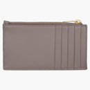 Saint Laurent Cassandre Matelasse Zipped Fragments Card Case de Poudre embossed Fog