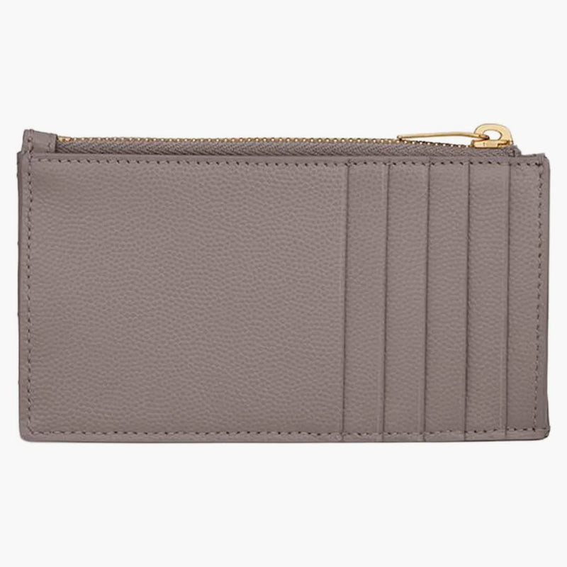 Saint Laurent Cassandre Matelasse Zippe Fragment Card Case de Poudre präglad dimma