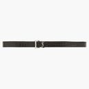 Saint Laurent Cassandre Matte Crocodile Embossed Belt Black