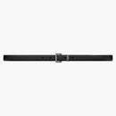 Saint Laurent Cassandre Thin Belt In Smooth Leather Black