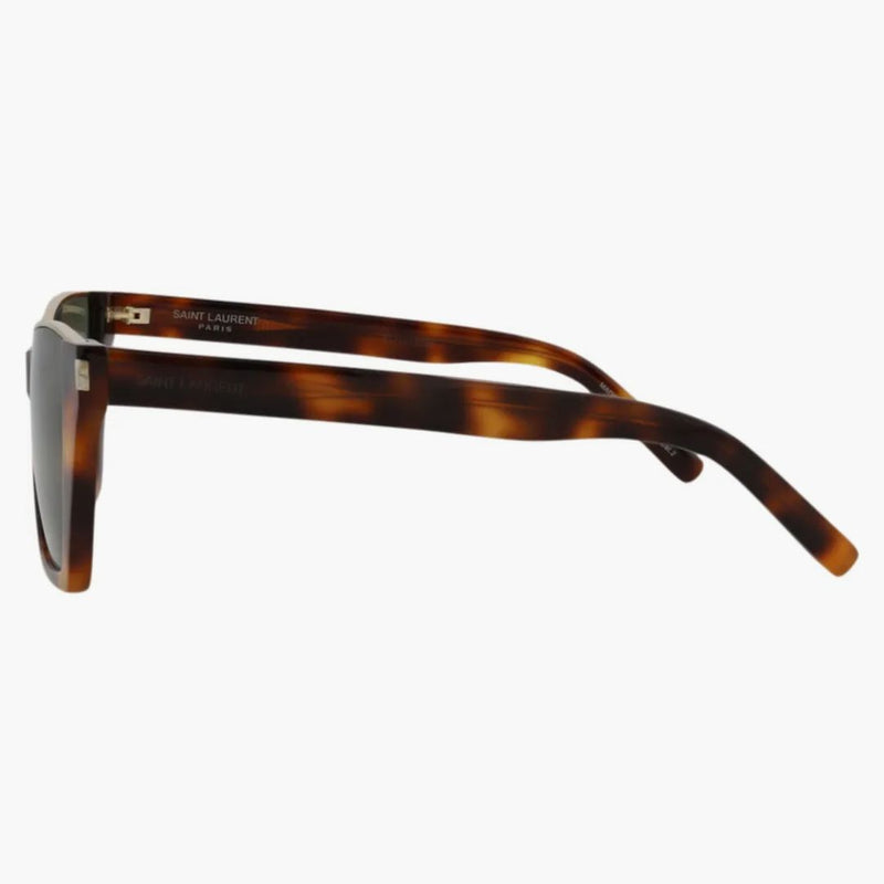 Saint Laurent Cat Eye-frame Acetate Sunglasses Havana/havana/green (sl369kate-30008955-002)