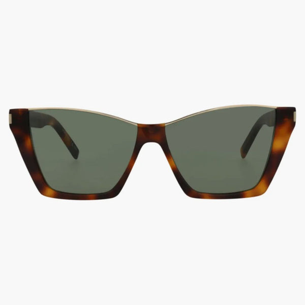 SAINT LAURENT CAT FRAME OCCOLA ACCETATE SOLATE HAVANA/L'AVANA/GREEN (SL369KATE-30008955-002)