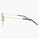 Occhiali da sole in metallo a telaio per gatti di Saint Laurent Gold/Oro/Brown (SL303Jerry-30007822-011)