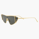 Metalowe okulary przeciwsłoneczne Saint Laurent Cat Gold/Gold/Gold (SL536-30013534-003)