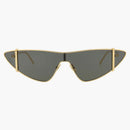 Metalowe okulary przeciwsłoneczne Saint Laurent Cat Gold/Gold/Gold (SL536-30013534-003)