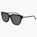 Saint Laurent Cat Eye Sunglasses Black/Black/Silver (SLM48S-30007876-003)