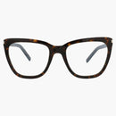 Saint Laurent Cat Eye Sunglasses Havana/Havana/Transparent (SL 548 SLIM-30013713-007)