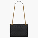 Saint Laurent Envelope Bag Medium Matelasse Leather Noir