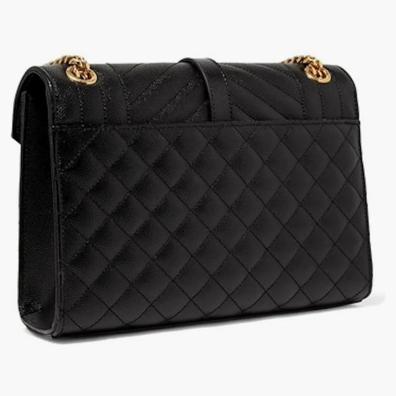 Saint Laurent obálka střední taška zrna de Poudre Black