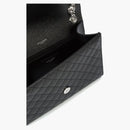 Saint Laurent Envelope Medium Bag Grain de Poudre Black