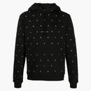 Saint Laurent Eyelet Basic Logo Hoodie Black