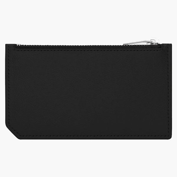 Saint Laurent 5 fragmentů pouzdro pouzdra na zrno kožená kožená černá