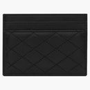 Saint Laurent Gaby Card Case in Quilted Lambskin Noir