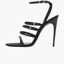 Saint Laurent Jerry Crepe Satin Sandal Black (womens)