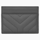Saint Laurent Joan Card Case in Quilted Leather Black