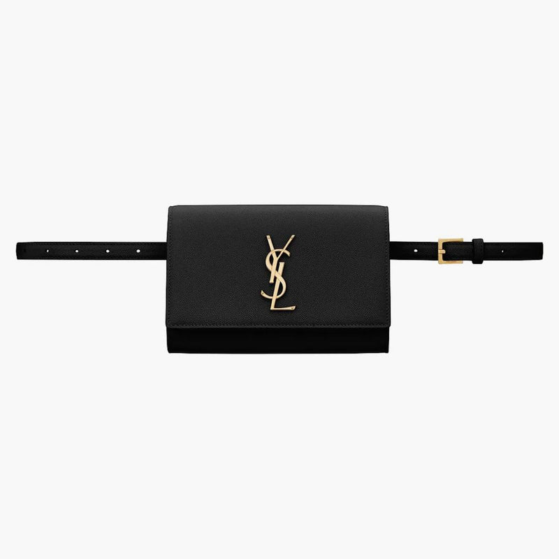 Saint Laurent Kate Belt Borse Grain de Poudre Black