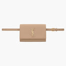Saint Laurent Kate Belt Bag Grain de Poudre Dark Beige