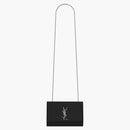 Saint Laurent Kate Chain Bag Small Grain de Poudre embossed black