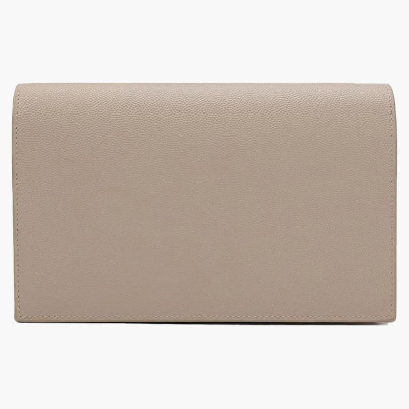 Saint Laurent Kate Chain Wallet With Tassle Sea Salt