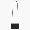 Saint Laurent Kate Grain de Poudre Cuero en relieve Negro