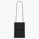 Saint Laurent Kate Grain de Poudre Cuero en relieve Negro
