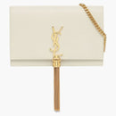 Saint Laurent Kate Shoulder Bag White