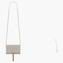 Saint Laurent Kate Tassel in Chain Bag White