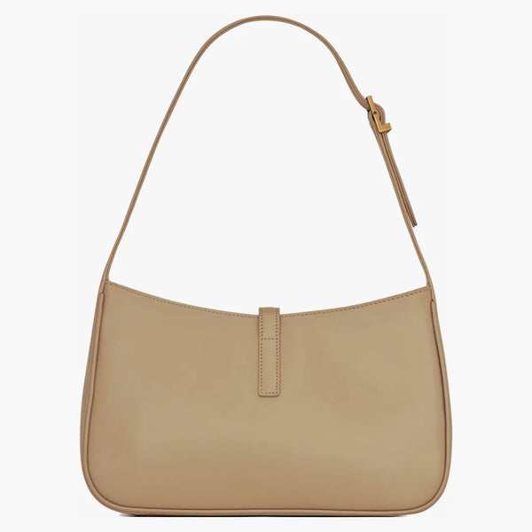 Saint Laurent Le 5 A 7 hobo taška v hladké kožené květy růžové