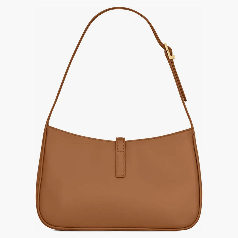 Saint Laurent LE 5 A 7 Hobo Bag in Smooth Leather Dune