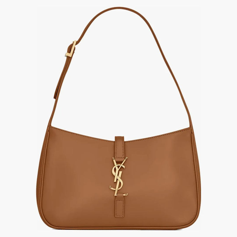 Saint Laurent LE 5 A 7 Hobo Bag in Smooth Leather Dune