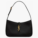 Saint Laurent LE 5 A 7 Hobo Bag in Smooth Leather Noir