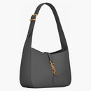 Saint Laurent LE 5 A 7 Hobo Bag in Smooth Leather Storm