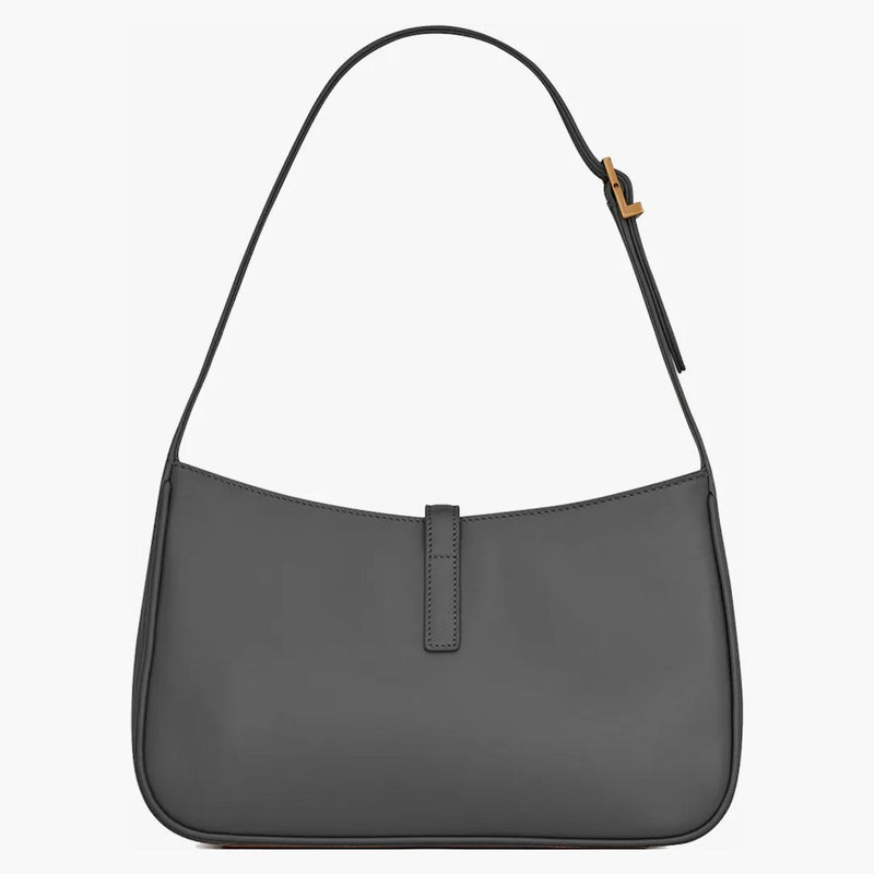 Saint Laurent Le 5 A 7 Hobo Bag in Smooth Leather Storm