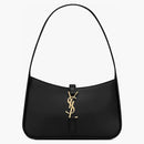 Saint Laurent Le 5 A 7 Mini Hobo Bag In Smooth Leather Noir