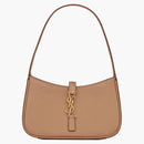 Saint Laurent LE 5 A 7 Mini Hobo Bag in Vegetable-Tanned Leather Brown Gold