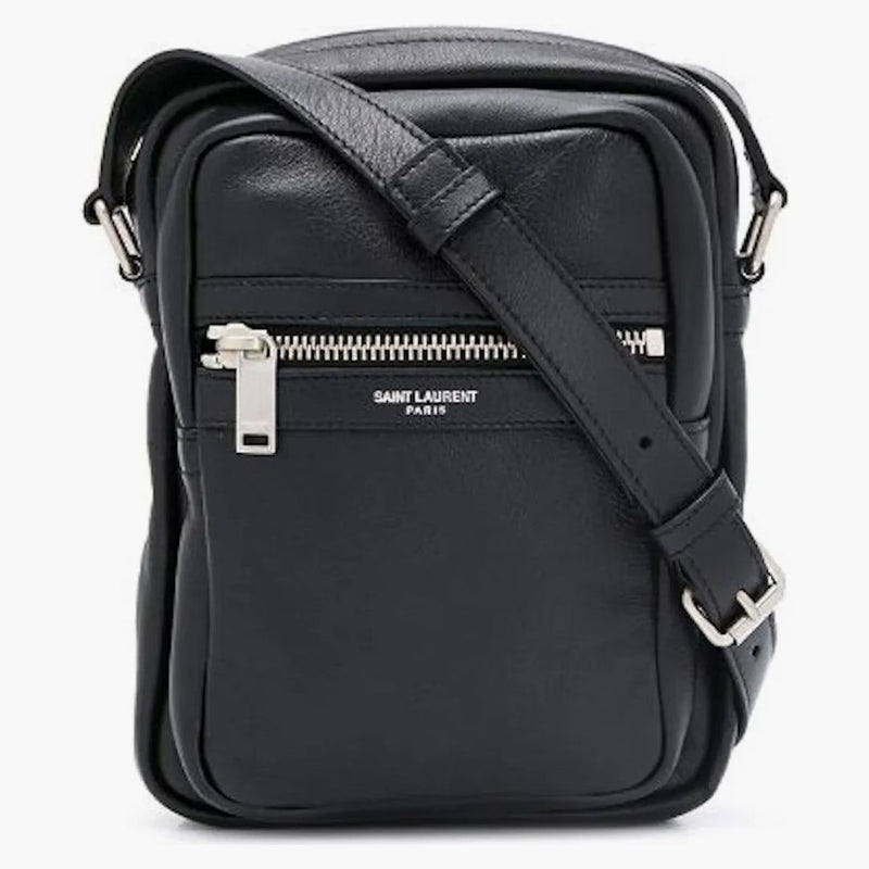 Svatý Laurent Leather Sid Crossbody Black