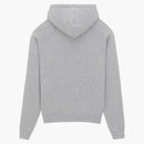 Saint Laurent Logo Embroidered Hoodie Grey