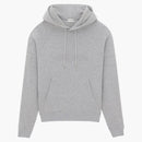 Saint Laurent Logo Embroidered Hoodie Grey
