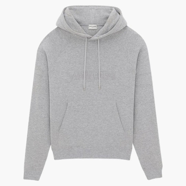 Logo Saint Laurent vyšívané mikiny šedé