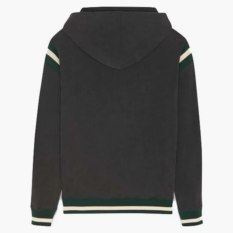 Saint Laurent Logo con cappuccio nero/verde
