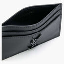 Saint Laurent Logo Monogram Card Holder Black